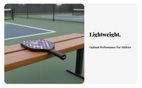Fiberglass Pickleball Paddle Non-Slip Grip Pickleball Paddle Large Sweet Area Shock Absorbing for Professionals