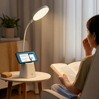 Desk Lamp with Pen Holder Touch Control LED Desk Lamp with Phone Stand Table Light Dimmable 3 Color Modes for Students