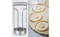 Stainless Steel Donut Circle form Easy to Clean Donut Cutter Rust-Resistant Pastry Circle Cutter for Beginners