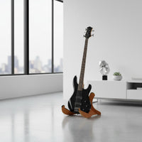 Foldable Folding Guitar Stand Tooltool-Less Setup V-Shaped Guitar Stand Scratch Protection Instrument Holder Non-Slip Feet
