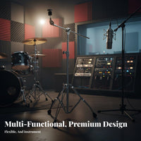 Extending Cymbals Stand Versatile Cymbals Stand with Extending Arm Hardware for Drummers, Drum