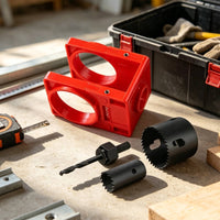 Door Lock Installation Kit with Wide Compatibility Door Lock Jig Comprehensive Hole Positioning Jig for Carpenters