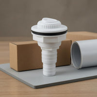 Hex Collar Pool Nozzle Fitting Black Sealing Seal Pool Filter Hose Adapter White Plastic Hose Barb Adapter Compact