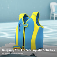 children's Buoyancy Vest Inflation children's Buoyancy Swim Attire Adjustable Buckle Kids Swim Training Vest for Children, Girls, Beach