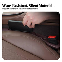 2 Pieces Space Filler Flexible Material Seat Crevice Barrier Easy Installation Automotive Console Crevice Protector