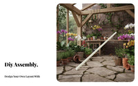 Multi-Tiered Plant Stand Floor-Standing blossom Rack with casters for homeowners
