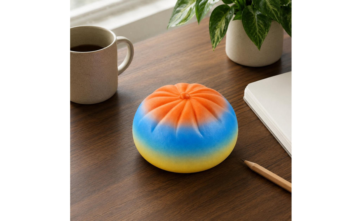 Kneadable Bun-Shaped Compress Toy Soft Dumpling Compress Toy Matte Dumpling Squishy Compact
