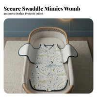 Breathable Convertible Swaddle Sack Skin-Friendly Transitional Swaddle Bag 2-Way Zipper Infant Sleepwear for Newborns, Infants, New Parents, Sleeping, Bedtime, Naptime, Napping