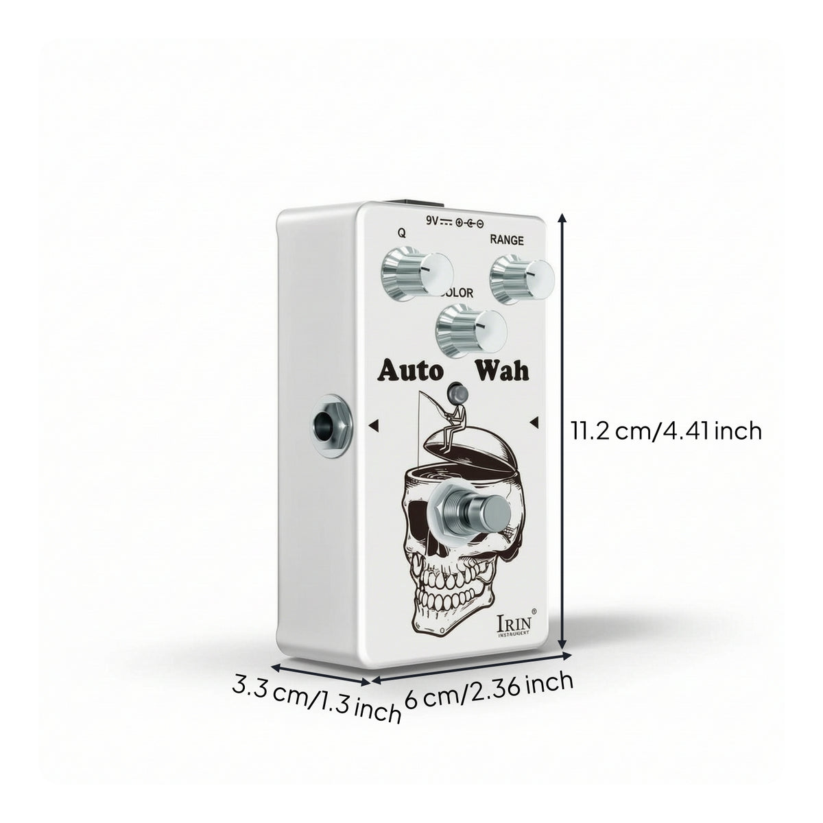 Compact Auto Wah Pedal Pocket-Sized Wah Pedal Intuitive Controls Stompbox True Bypass for Guitarists, Bassists, Pedalboard
