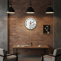 Bold Typography Humorous Wall Timepiece Decorative Funny Wall Timepiece Wooden for Prank Lovers