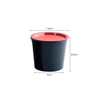 Fitted Lid 160 Ml Soup Cup Black Lidded Soup Cup Cylindrical
