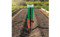 Stainless Steel Handheld Planter with Adjustable Depth Heavy-Duty Manual Planter Handheld Seeder for Gardeners, Farmers, Gardens, Small Fields, Farms