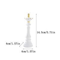 Chess Figurine Carved Chess Piece Statue Tabletop Ornament for Collectors, Study, Desk