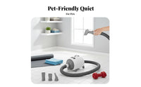 Adjustable Temperature Pet Hair Dryer Quick Drying High Velocity Pet Dryer Low Noise Dog Grooming Blower 2100W Power for Professional Groomers