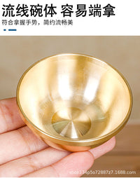 Copper Water Offering Bowl for Buddhist Altar, Multiple Sizes