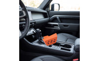 Wedge-Shaped Plastic Knob with Mounting Tab Orange Replacement Equipment Knob Compatible Control Knobs Ribbed for DIYers, Technicians, Machinery Maintenance