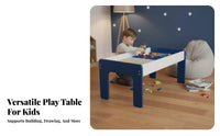 Multifunctional Building Block Table Solid Wood Construction Sand Play Table Educational Convertible Study Play Desk Child-Safe Design for Toddlers, Preschoolers, Parents, Kindergarten, Daycare Center, Classroom, Living Room