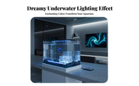 RGB Aquarium Bubble Light Waterproof IP68 Aquarium Bubble Light Control Underwater Bubbling Nozzle Lamp for Ponds, Terrariums