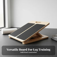 Non-Slip Surface Wooden Incline Board High Load Capacity Wooden Slant Board Heavy-Duty Leg Stretching Pedal Portable for Seniors, Athletes, Beginners, Home Workout, Stretching Practice, Gym