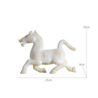 Running Horse Figurine Sculpted Horse Figurine Dynamic for Living Room, Entryway