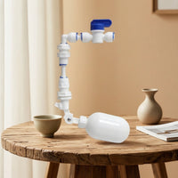 Automatic Water Refill Control Mechanism Float Control Mechanism with 1/4-Inch Connection Right-Angle for Tea Table
