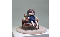 With Wine Bottle and Glass Mini Reading Chair Scene Prop Dollhouse Armchair Vintage Design Miniature Decor for Display