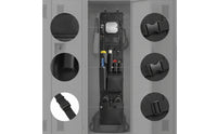 Space-Saving over the Door Organizer with Mirror Heavy Duty Hanging Storage Organizer Waterproof Shoe Holder Multi-Tier for Students