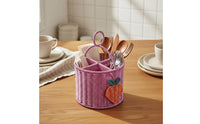 Woven Picnic Basket Artisanal Appearance Divided Carry Basket Lightweight Household Decor for Outdoor, Tabletop
