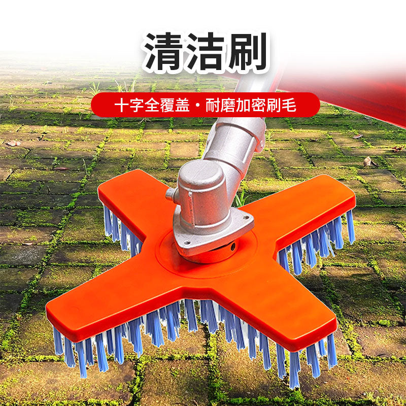 Lawn Mower Cleaning Brush, Polyester, with 11 Adapters