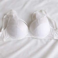 Lace Bra for Plus Size Women with Non Wired Full Support and Soft Nylon Material, Comfort Sleep with Coverage for Everyday Wear