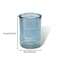 Cylindrical Mouthwash Cup with Thickened Base Easy to Clean Mouthwash Cup Durable Bathroom Tumbler Sturdy for Countertop