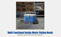 Lightweight Mini Fishing Box, Multi-Functional Shrimp Chiller, Portable Insulated Fish Container, Outdoor Use