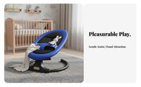 Automatic Rocking Electric Baby Bouncer Anti-Rollover Design Infant Rocker Adjustable Recline 5-Point Harness for Newborns, Infants, New Parents, Sleep Time, Nursery, Bedroom, Living Room