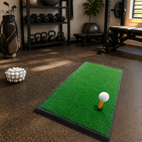 Golf Practice Mat Artificial Turf Rubber Non-Slip Portable Golf Mat Home Garden Indoor Swing Basics