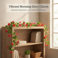 Artificial Morning Glory Vine Garland for Home Decor and Pipe Concealment