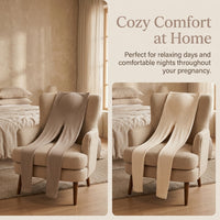 Thermal Leggings Women Maternity Clothes with Fleece Lined Over Bump Panel, for Autumn Winter Season Comfort