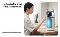 Quiet Operation Mini Air Conditioner Fan Adjustable Speeds Mini Air Cooler Energy Saving for Students, Dormitory, Bedroom, Office