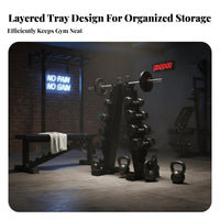 Heavy-Duty Steel Construction V-Shaped Dumbbell Rack Non-Slip Feet Vertical Dumbbell Stand Space-Saving Multi-Tier Weight Storage Rack Safeguarding Rubber-Padded Slots for Home Gym