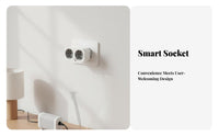 16A Time Management Feature Function Smart No Hub Required Remote Control Outlet for Tech Enthusiasts, Families, Home Office, Bedroom, Kitchen