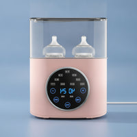2-in-1 Baby Bottle Warmer and Sterilizer Gentle Defrosting Bottle Warmer with Sterilizer Double Temperature Control for Parents, Newborns, Nursery, Kitchen