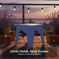 Thickened long-lasting Stackable Plastic Stool Modern Minimalist Design Stackable Utility Stool Space-Saving Household Seating Easy to Clean for home users, Business Owners, Dining Room, business areas, Kitchen, Office