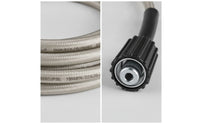 Pressure Washer Hose Coiled Hose with Fittings Double-Ended for Driveway