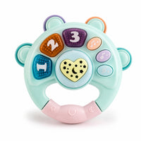 Handheld Baby Hand Bell Colorful Early Learning Toy Infant-Friendly Toy with Easy-Grip Handle Safe for Travel, Car Seat