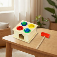 Wooden Pounding Toy Classic Wooden Mallet Compact for Infants