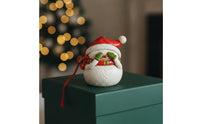 Snowman Ornament with Hanging Loop Festive Snowman Ornament Miniature for Collectors
