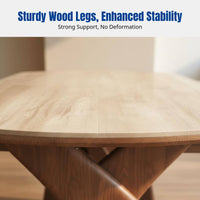 Travertine Sintered Stone Dining Table, Walnut Finish, centralvintage, Extendable, Transformable Round Table, Multi-Functional, Sturdy, Modern