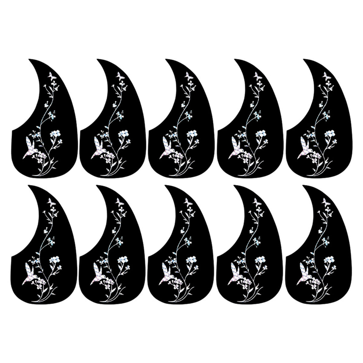 10 Pieces 41 Inch Acoustic Guitar Pickguard Thin Pick Guard Scratch Plate Lightweight for Guitarists