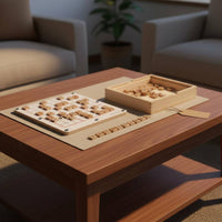 Wooden Sudoku Board Game Wood Construction Sudoku Game Set Hand eyes Coordination