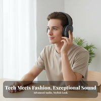 Headphones High-Fidelity Stereo Sound over-Ear Headphones Deep Bass Noise Cancelling Headset for Game Devotees, Commuters