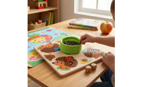 Educational Hedgehog Game Board with Pegs Learning Wooden Peg Game Sensory Peg Board Safe for Preschool